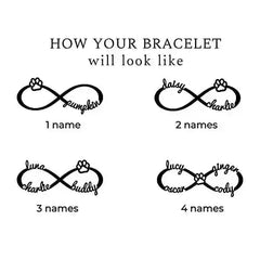 Custom Pet Name Bracelet - Dog/Cat Mom Bracelet