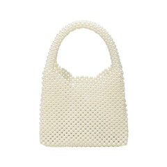 Pearl Beaded Top Handle Handbag