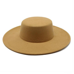 Flat Top Fedora Hat