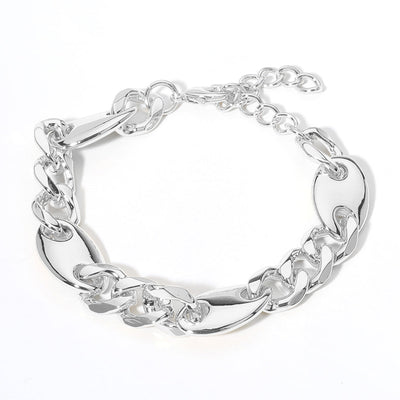 14K Gold Plated Mariner Link Chain Bracelet