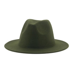 Classic Wide Brim Fedora Hat