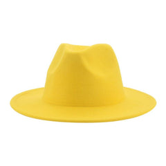 Classic Wide Brim Fedora Hat