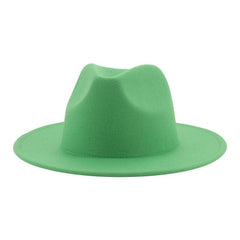 Classic Wide Brim Fedora Hat
