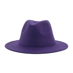 Classic Wide Brim Fedora Hat