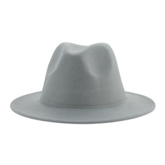 Classic Wide Brim Fedora Hat