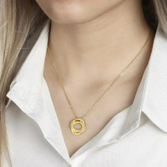 Personalized Birthstone Ring Necklace