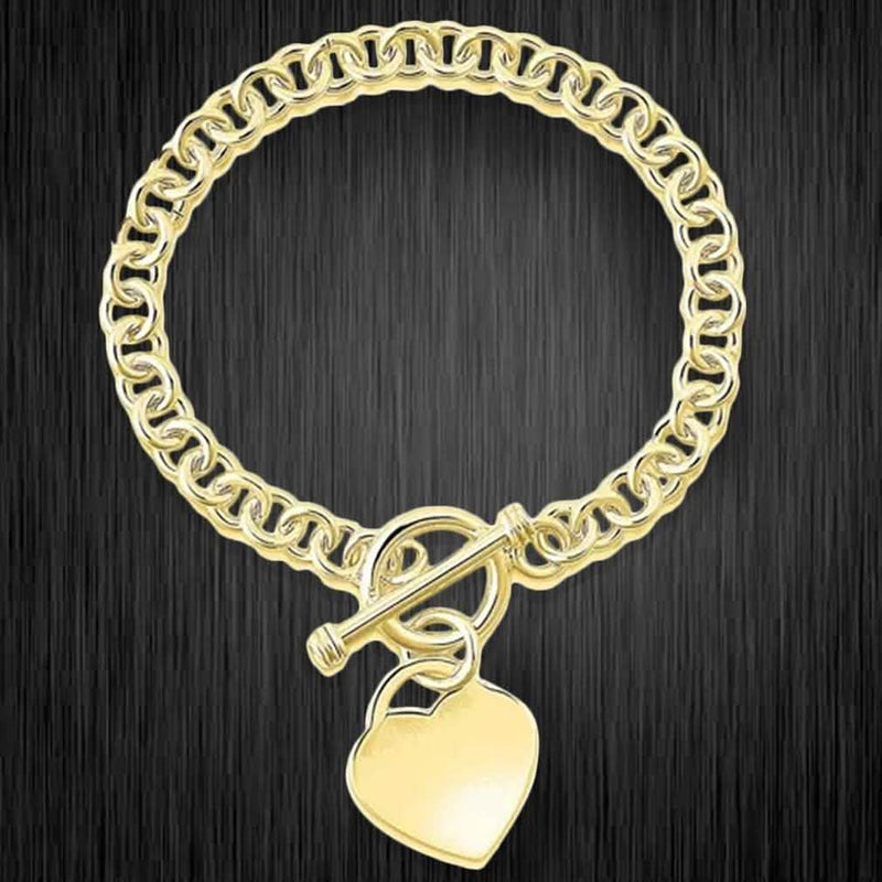 Heart Charm Bracelet
