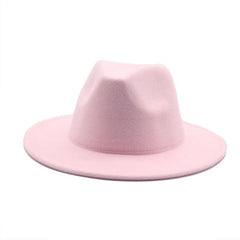 Classic Wide Brim Fedora Hat