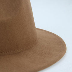 Classic Wide Brim Fedora Hat