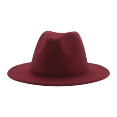 Classic Wide Brim Fedora Hat