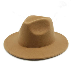 Classic Wide Brim Fedora Hat