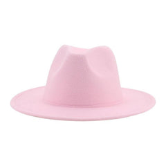 Classic Wide Brim Fedora Hat