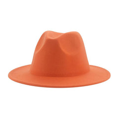 Classic Wide Brim Fedora Hat