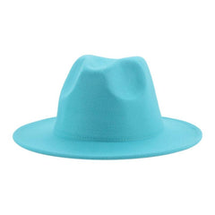 Classic Wide Brim Fedora Hat