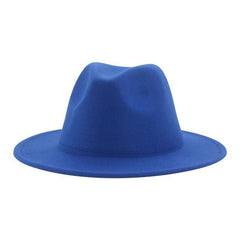 Classic Wide Brim Fedora Hat