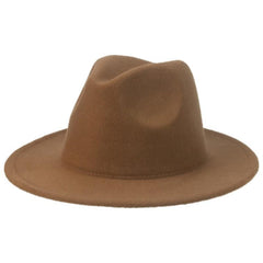Classic Wide Brim Fedora Hat