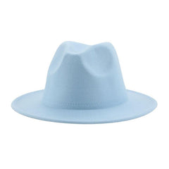 Classic Wide Brim Fedora Hat