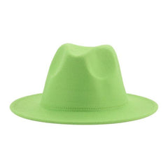 Classic Wide Brim Fedora Hat
