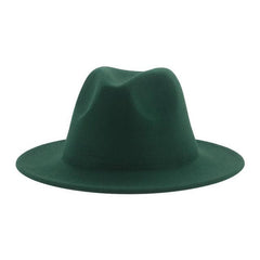 Classic Wide Brim Fedora Hat