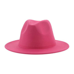 Classic Wide Brim Fedora Hat