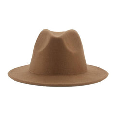 Classic Wide Brim Fedora Hat