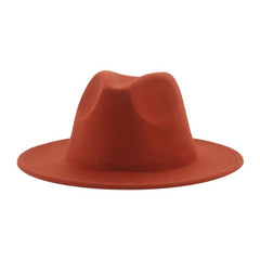 Classic Wide Brim Fedora Hat